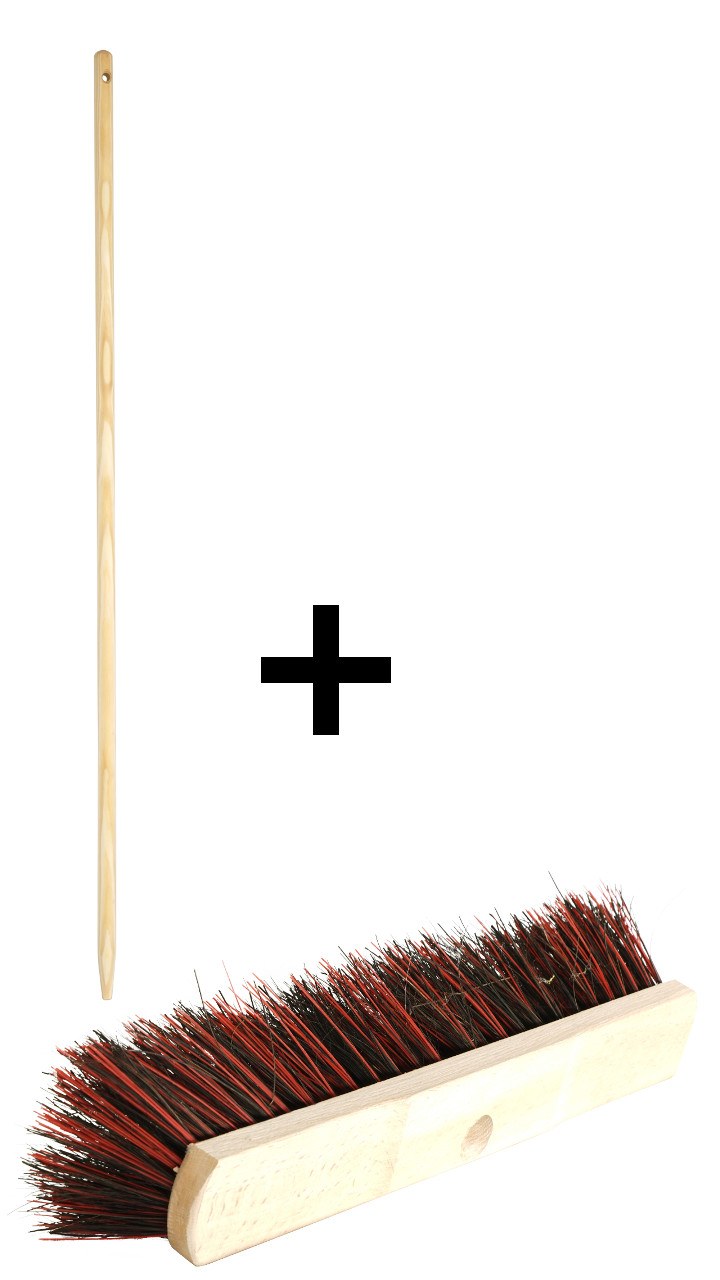 coarse broom with arena mixture - incl. handle